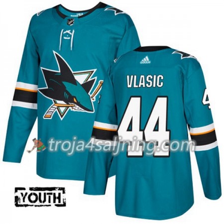 San Jose Sharks tröja Marc-Edouard Vlasic 44 Adidas 2017-2018 Teal Authentic - NHL Tröjor Barn San Jose Sharks tröja Marc-Edouard Vlasic 44 Adidas 2017-2018 Teal Authentic - NHL Tröjor Barn